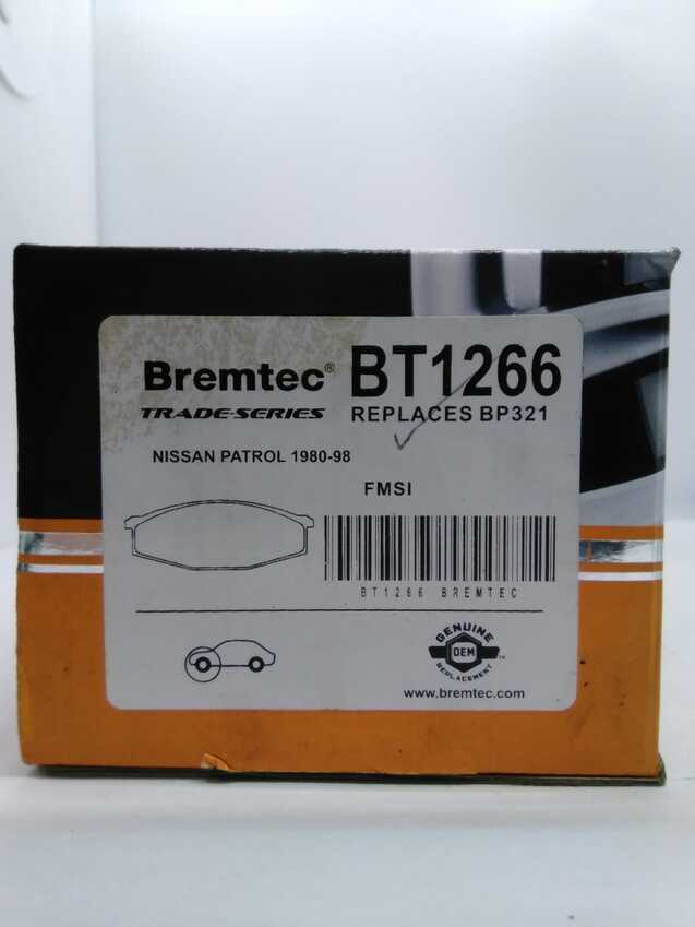 Bremtec Trade-Series Front Brake Pad Set For Nissan Patrol 1980-98