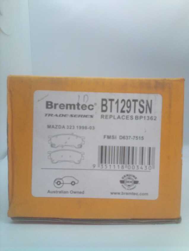 Bremtec Trade-Series Front Brake Pad Set For Kia Spectra [FB] 1.8L (2001 - 2004)