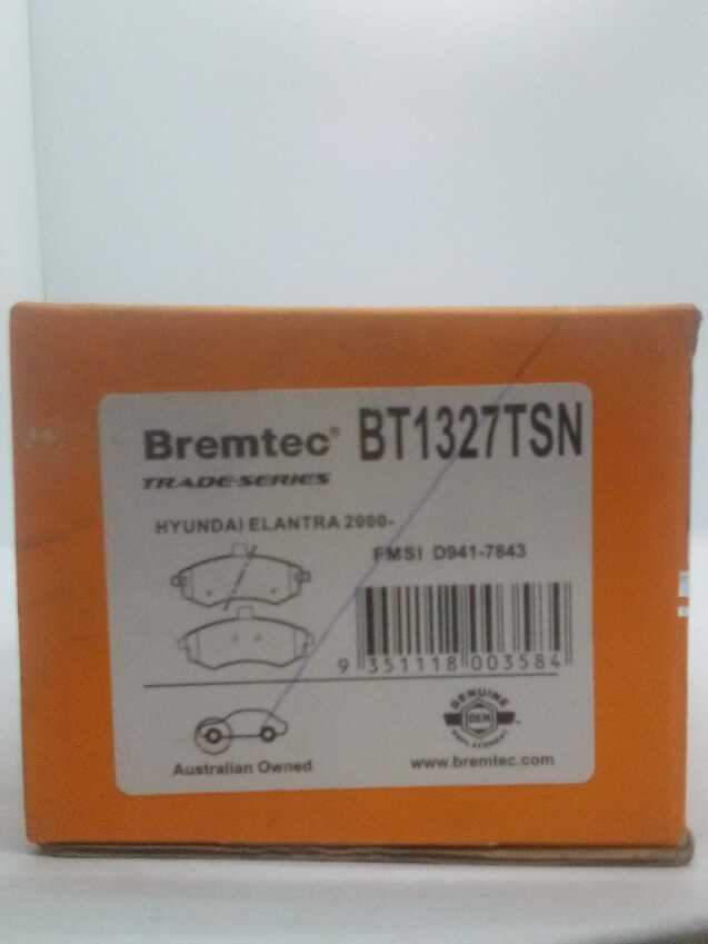 Bremtec Trade Line Disc Brake Pads - BT1327TSN