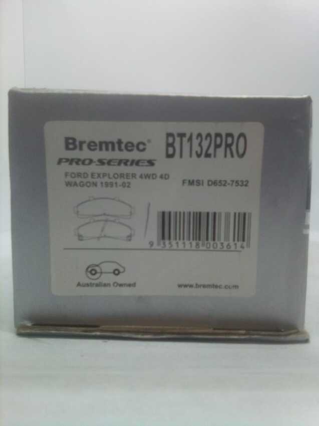 Bremtec Pro-Series Front Brake Pad Set For Ford Explorer 4Wd 4D Wagon 1991-02