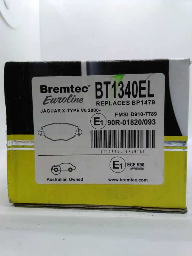 Bremtec Euroline Front Brake Pad Set For Ford Mondeo 2001-2007
