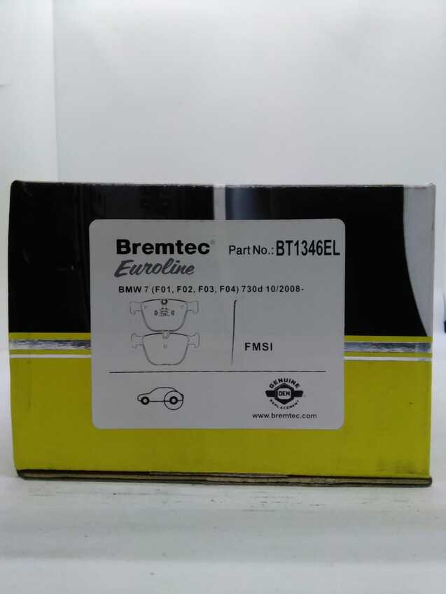 Bremtec Euro Line Ceramic Disc Brake Pads - BT1346EL