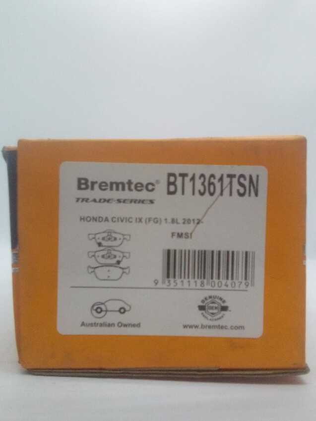 Bremtec Trade Line Disc Brake Pads - BT1361TSN