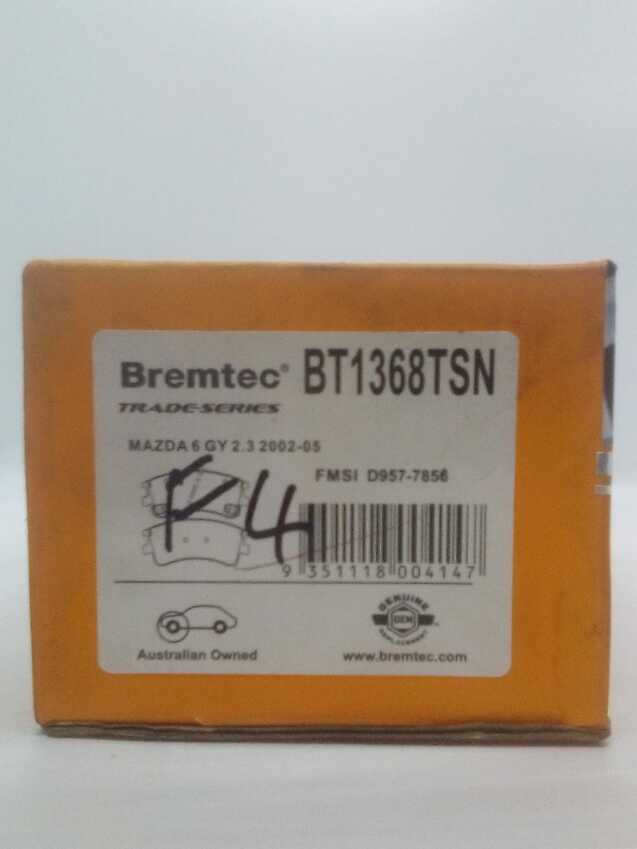 Bremtec Trade Line Disc Brake Pads - BT1368TSN