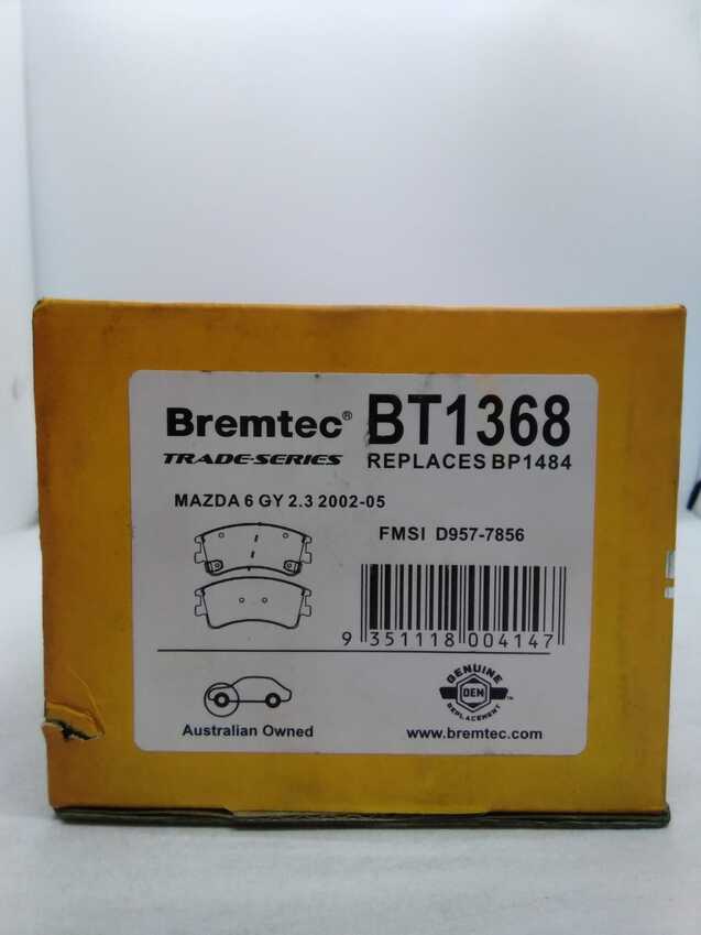 Bremtec Trade-Series Front Brake Pad Set For Mazda 6 GY 2.3L 2002-05