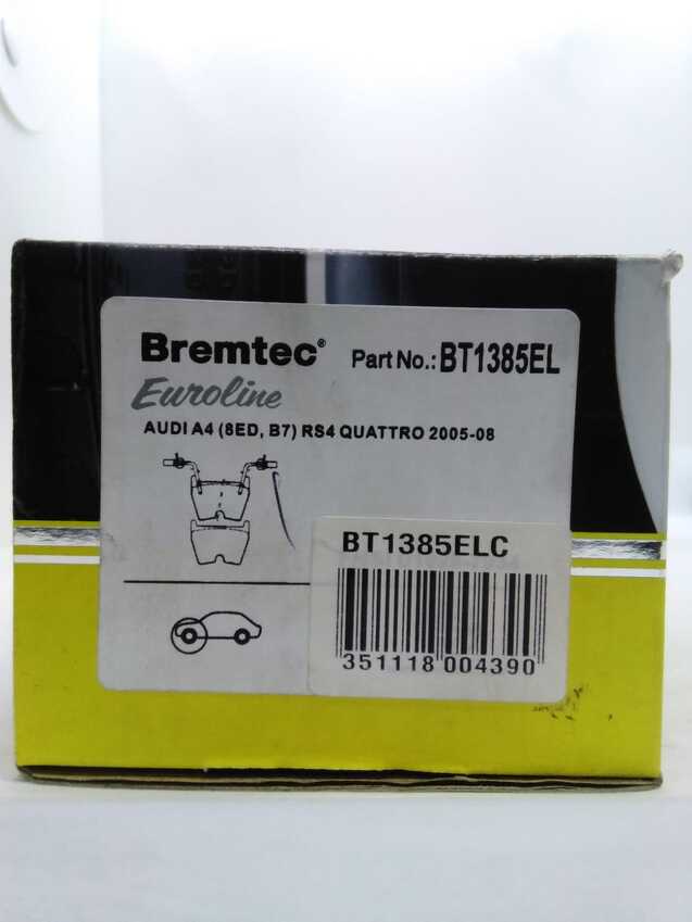 Bremtec Euro Line Ceramic Disc Brake Pads - BT1385EL