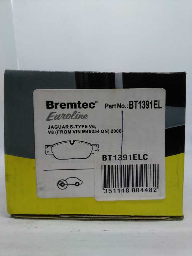 Bremtec Euro Line Ceramic Disc Brake Pads - BT1391EL