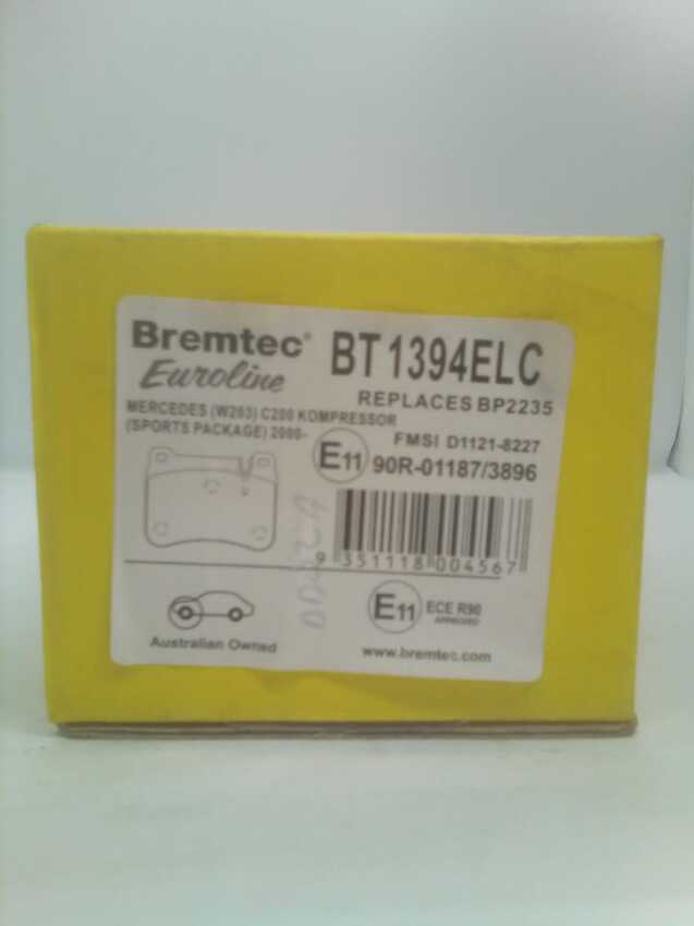 Bremtec Euroline Front Brake Pad Set For Mercedes-Benz C-Class W203 220 320 2.2L
