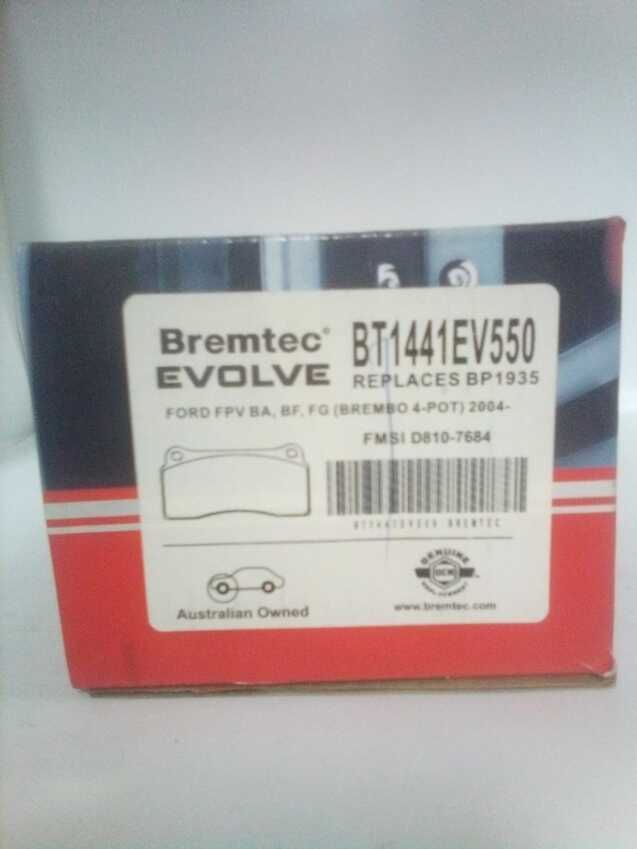 Bremtec Evolve Rear Brake Pad Set For Nissan GTR R35 3.8L V6 2010-On