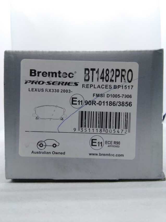 Bremtec Pro-Series Front For Lexus RX330 2003-On