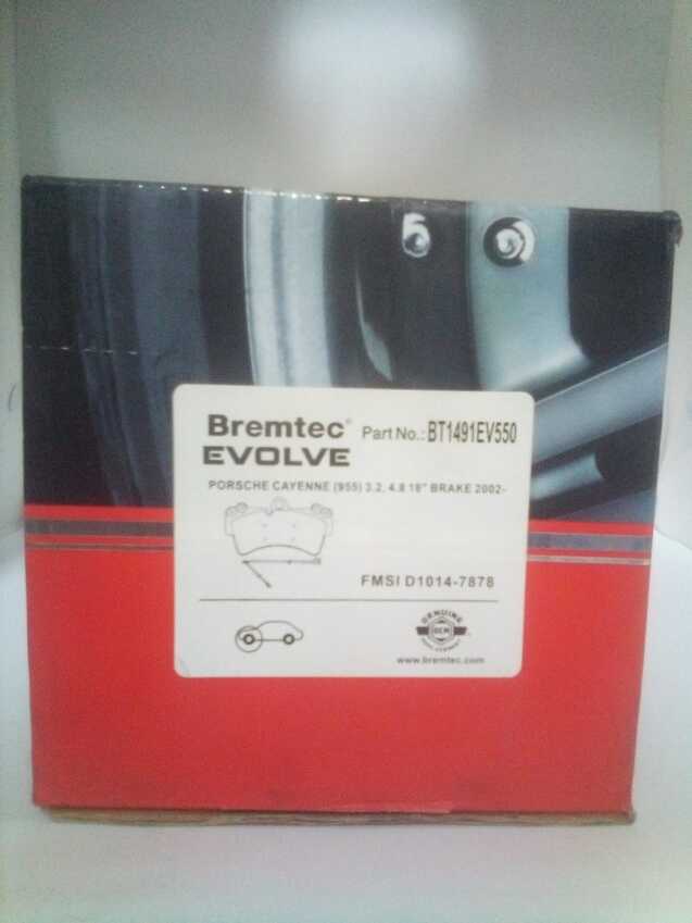 Bremtec Evolve Front Brake Pad Set For Porsche Cayenne 955 3.2L/4.8 2002-On