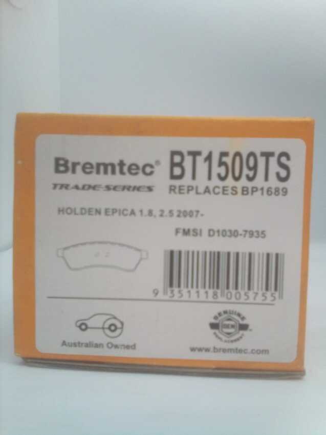 Bremtec Trade-Series Rear Brake Pad Set For Holden Epica EP 2.0L/2.5L TD