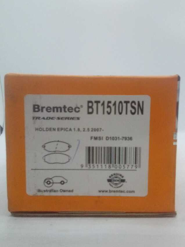 Bremtec Trade Line Disc Brake Pads - BT1510TSN
