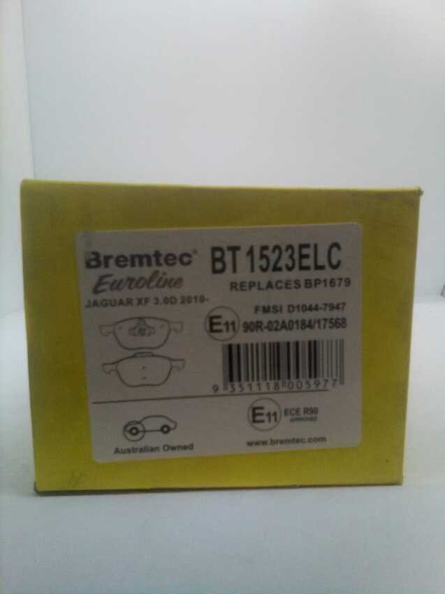 Bremtec Euroline Front Brake Pad Set For Volvo C70 2.4L/2.5L T5 2006 - 2013