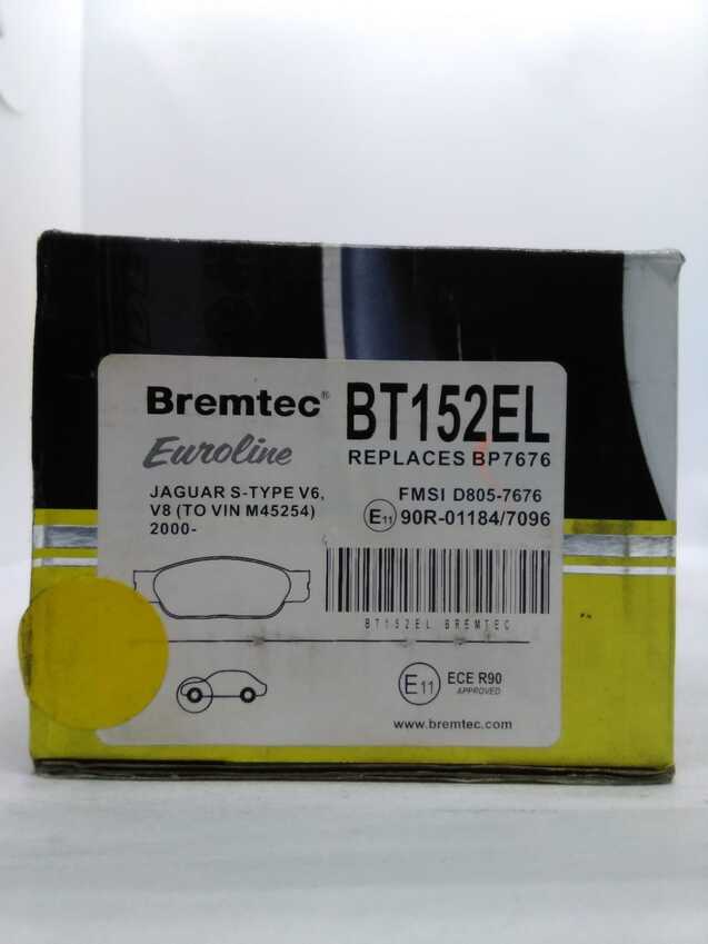 Bremtec Euro Line Ceramic Disc Brake Pads - BT152EL
