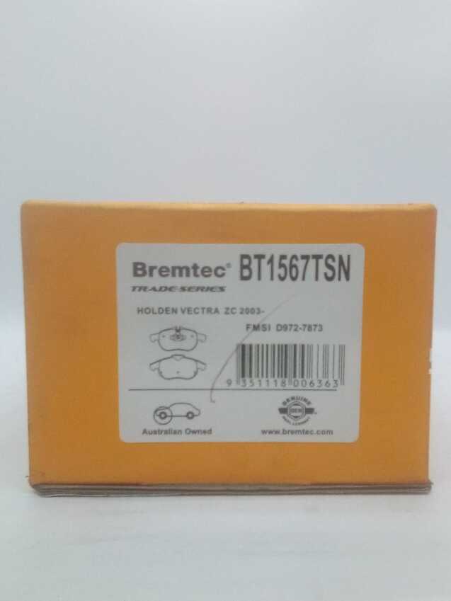 Bremtec Trade Line Disc Brake Pads - BT1567TSN