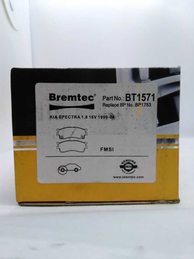 Bremtec Trade-Series Front Brake Pad Set For Kia Spectra 1.8L1999-04 