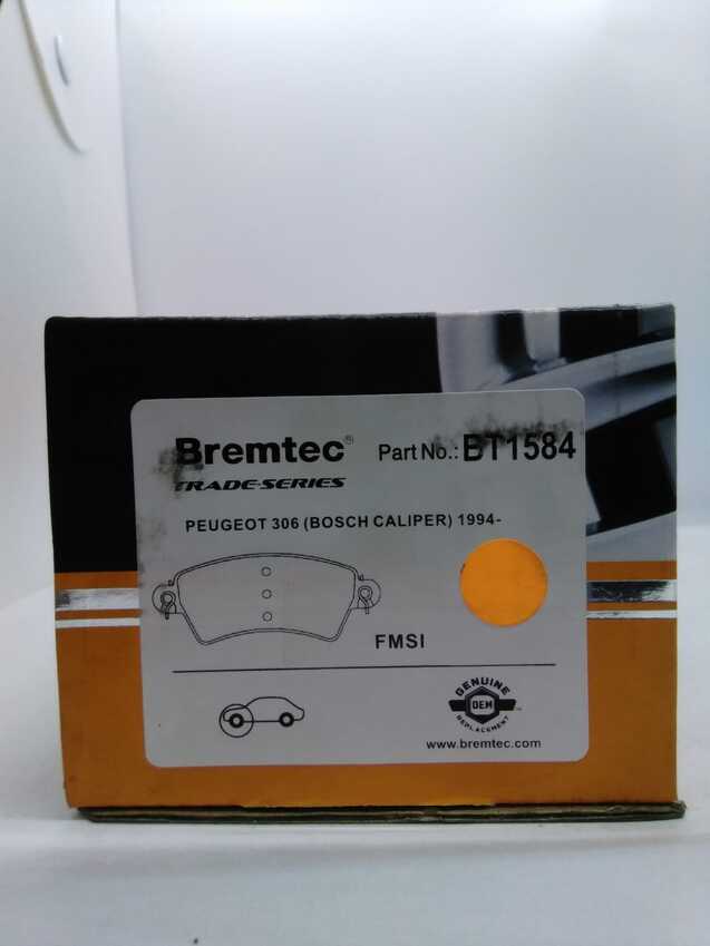 Bremtec Trade-Series Front Brake Pad Set For Peugeot 306 1994 - On