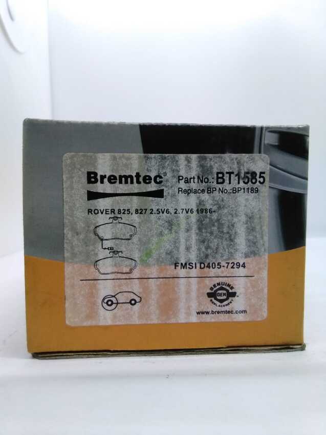 Bremtec Front  Brake Pad Set For Rover 825, 827 2.5 / 2.7 V6 1986-On
