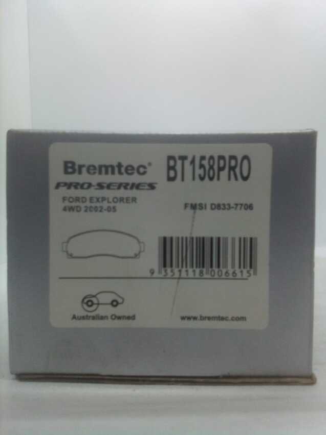 Bremtec Pro-Series Front Brake Pad Set For Ford Explorer 4Wd 2002-05