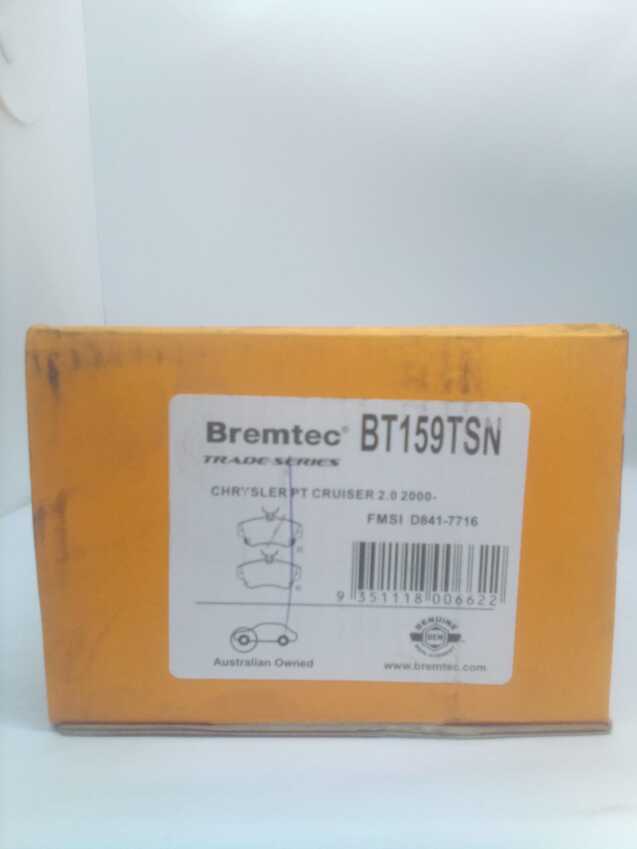 Bremtec Trade Line Disc Brake Pads - BT159TSN