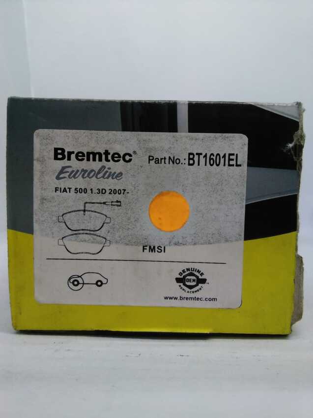 Bremtec Euro Line Ceramic Disc Brake Pads - BT1601EL