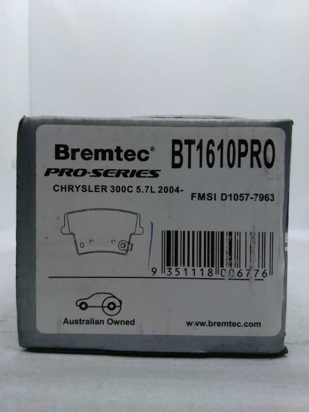 Bremtec Pro-Series Rear For Chrysler 300C 5.7L 2004-On
