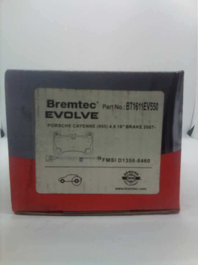 Bremtec Evolve Rear Brake Pad Set For Porsche Cayenne 955 4.8L 2007-On