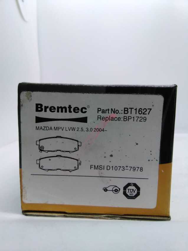 Bremtec Trade-Series Rear Brake Pad Set For Mazda MPV LVW 2.5L/3.0L 2004- On