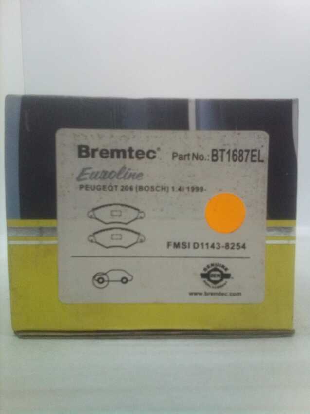 Bremtec Euro Line Ceramic Disc Brake Pads - BT1687EL