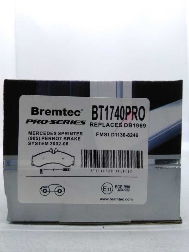 Bremtec Pro-Series Front/Rear For Mercedes Sprinter 905 Perrot Brake System