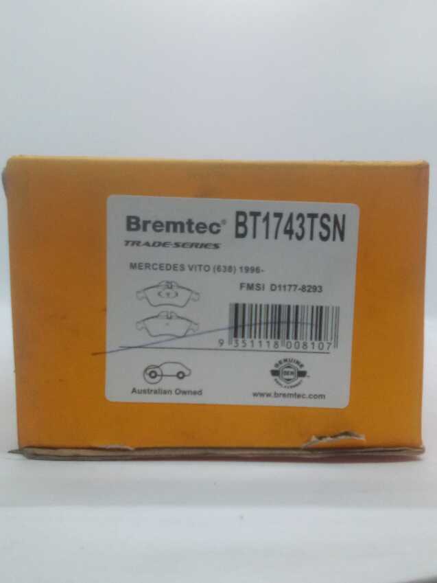Bremtec Trade Line Disc Brake Pads - BT1743TSN