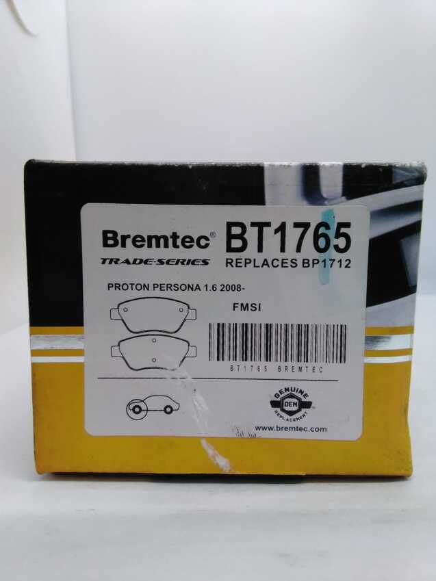 Bremtec Trade-Series Front Brake Pad Set For Proton Persona 1.6L 2008-On