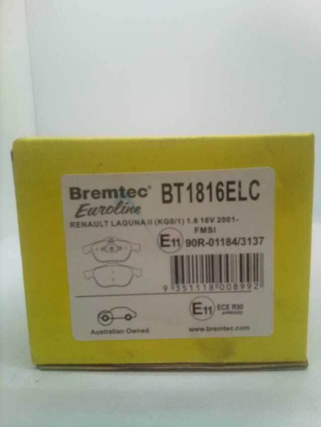 Bremtec Euroline Ceramic Rear Brake Pad For Volkswagen  Bora,Golf,Passat,Vento
