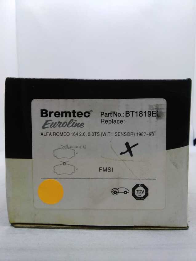 Bremtec Euroline Ceramic Brake Pad - BT1819EL