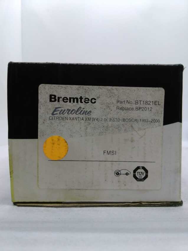 Bremtec Euroline Front Brake Pad Set For Citroen Xantia X1 1.9L/3.0L, X2 2.0L