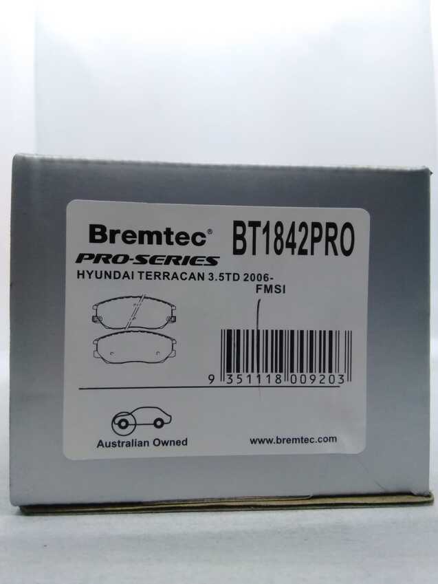 Bremtec Pro-Series Front For Hyundai Terracan 3.5L TD 2006-On