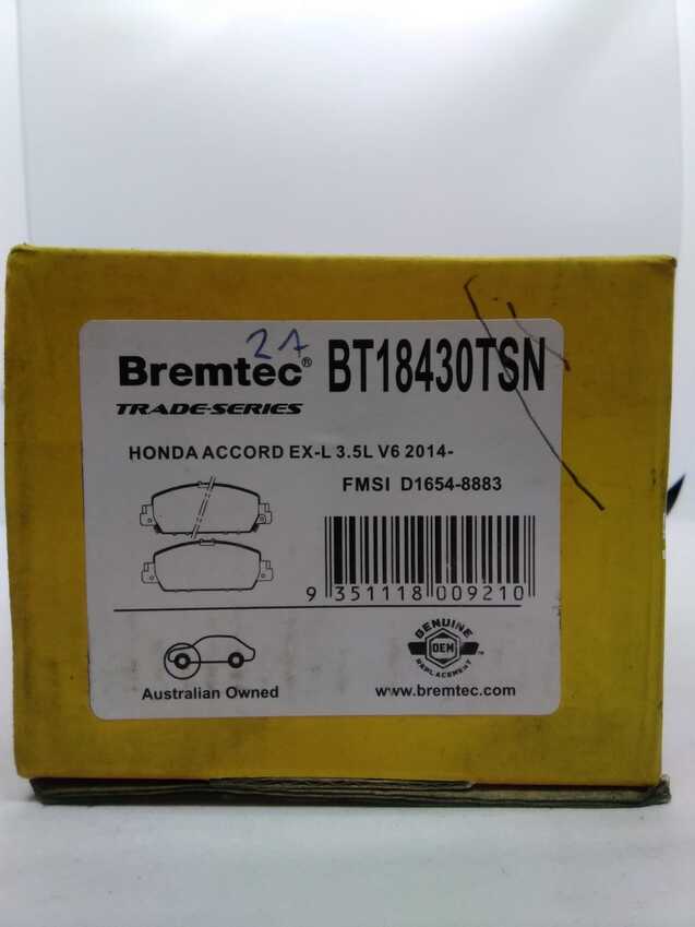 Bremtec Trade Line Disc Brake Pads - BT18430TSN
