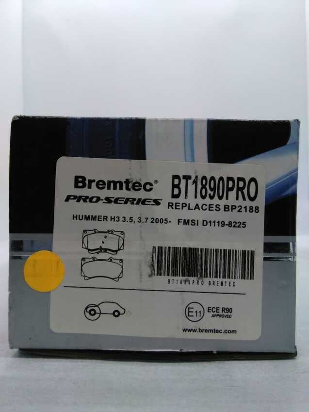 Bremtec Pro-Series Front For Hummer H3 3.5L/3.7L 2005-On