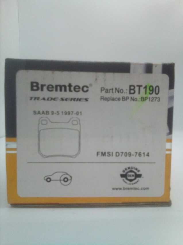 Bremtec Trade-Series Rear Brake Pad Set For Saab 9-3, 9-5 YS3D 1997-01
