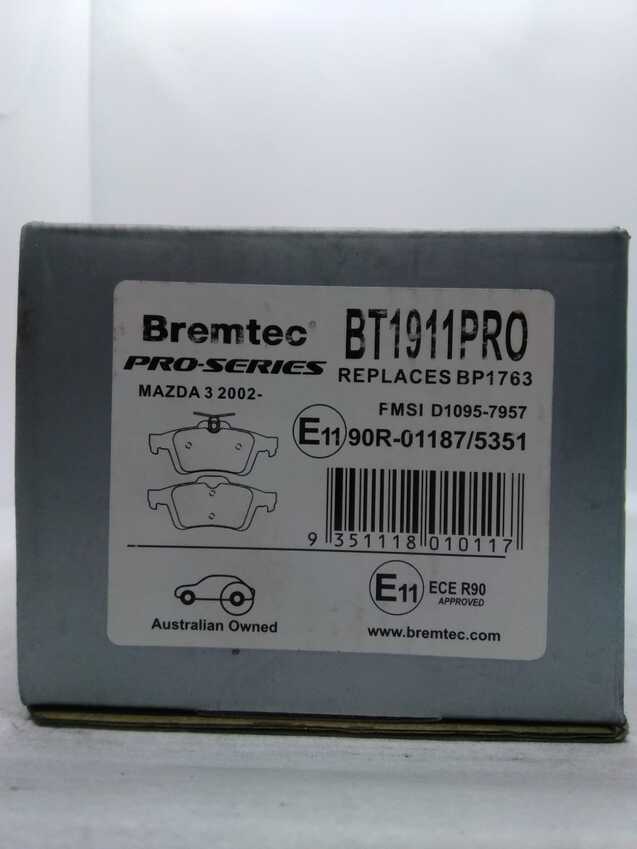 Bremtec Pro-Series Rear For Ford Focus III 2.0L TD 2011-On
