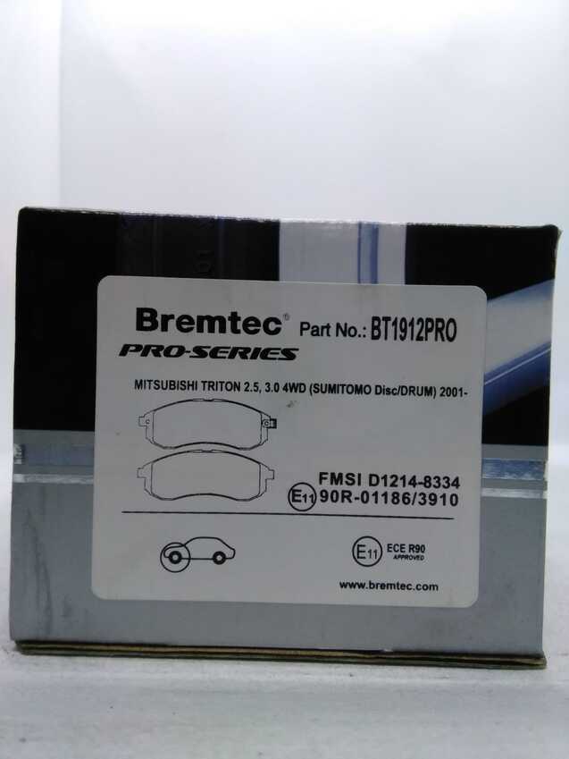 Bremtec Pro-Series Front For Mitsubishi Triton 2.5L/3.0L 4WD(Sumitomo Disc/Drum)