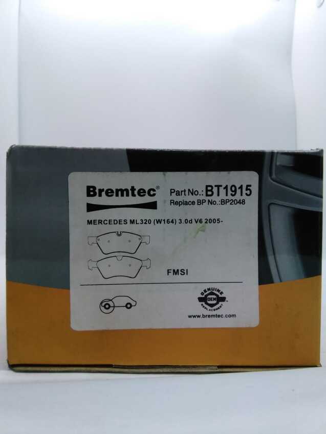 Bremtec Trade-Series Front Brake Pad Set For Mercedes Ml320 W164 3.0L V6 2005-On