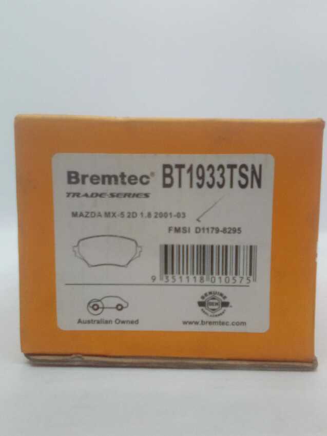 Bremtec Trade Line Disc Brake Pads - BT1933TSN