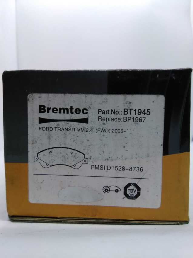 Bremtec Trade-Series Front Brake Pad Set For Ford Transit VM 2.4L FWD 2006-On