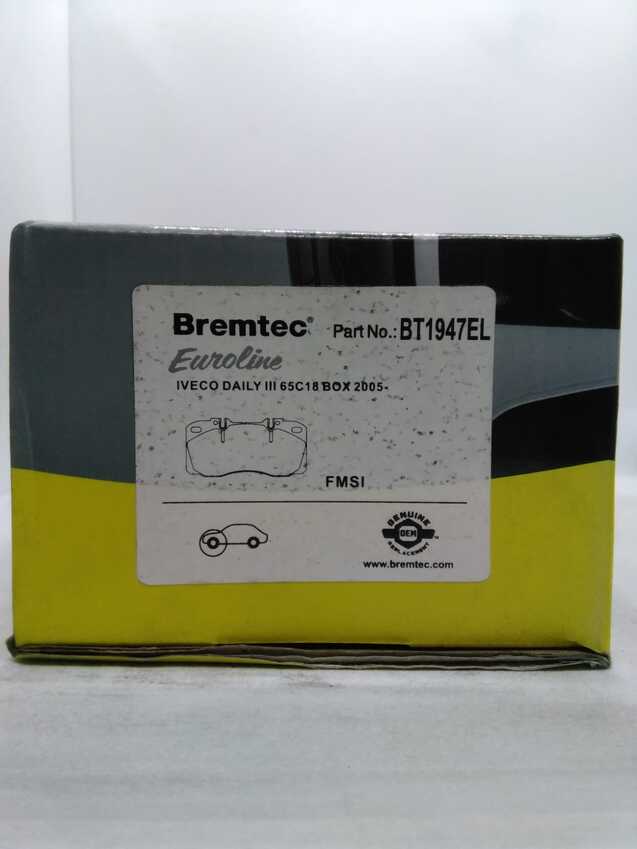 Bremtec Euro Line Ceramic Disc Brake Pads - BT1947EL