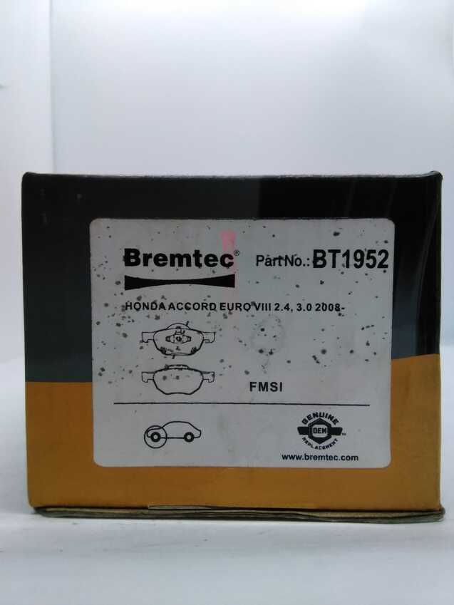 Bremtec Trade-Series Front Brake Pad Set For Honda Accord Euro VIII 2.4L/3.0L