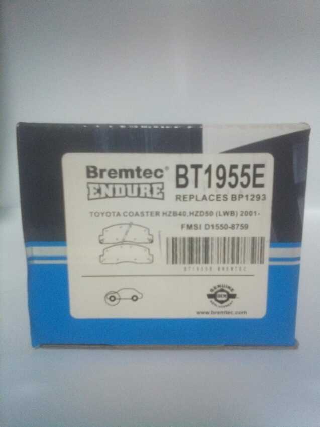 Bremtec Endure Front Brake Pad Set For Toyota Dyna 400 U400 Series 4.1L/4.6L