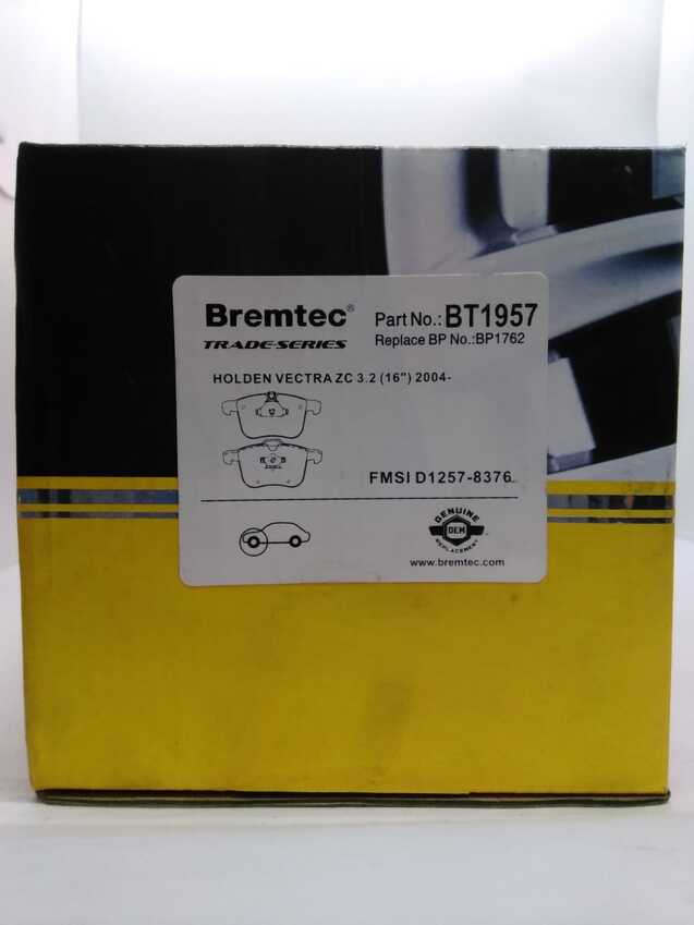 Bremtec Trade-Series Front Brake Pad Set For Holden Vectra ZC 3.2L 2004-On
