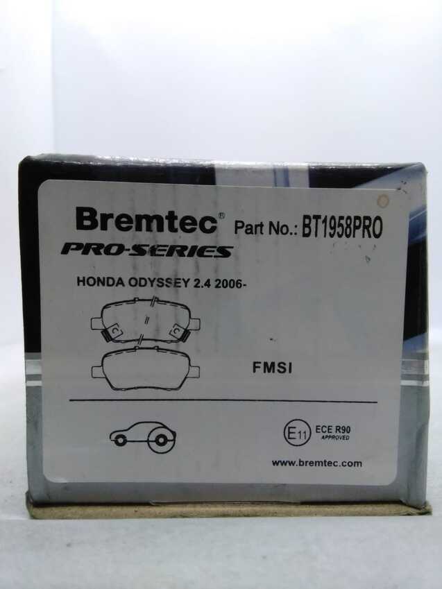Bremtec Pro-Series Rear For Honda Odyssey 2.4 2006-On